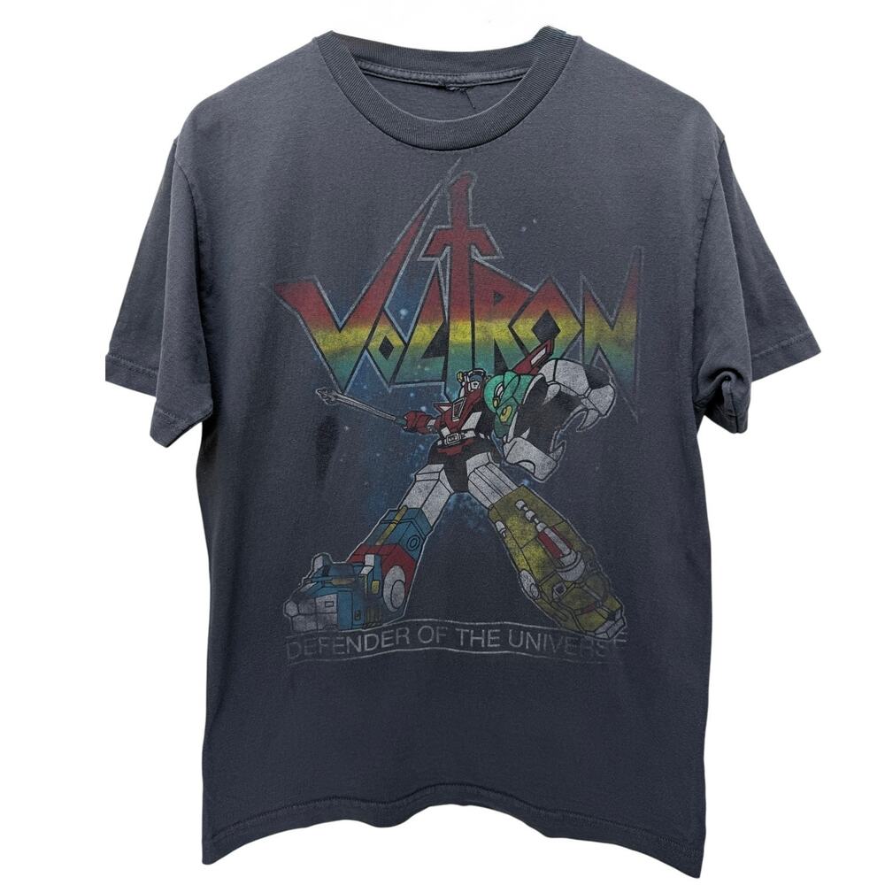 Voltron Graphic T Shirt Mens Large Gray Defender Of The Universe Anime Tee